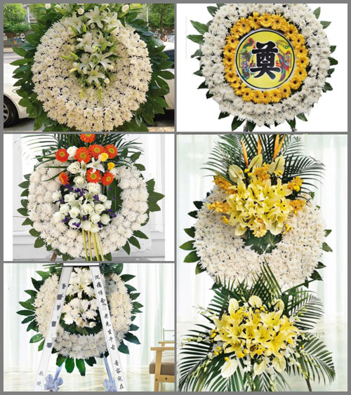 安徽六安市霍邱县孟集镇郭中郢村花圈速递